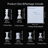 Resin Chess Set Mold with Chess Board Silicone