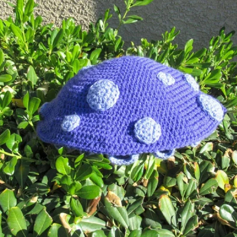 Fun Slouchy Mushroom Costume Hats Halloween Gift Warm