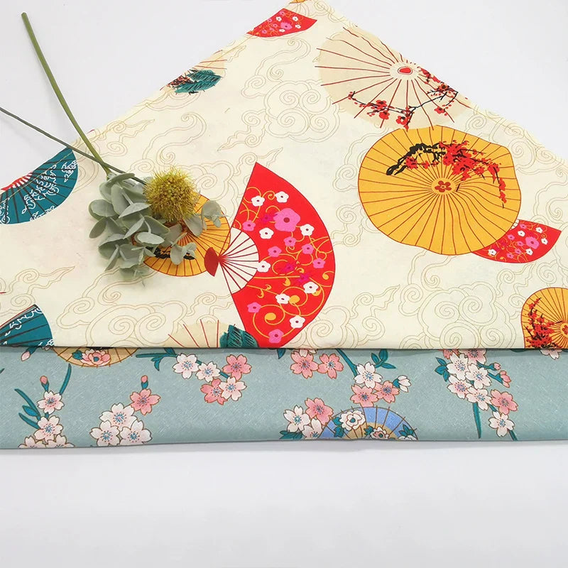 70x7090x90cm Japanese Handkerchief Furoshiki Double Side Floral Print