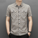 Summer Cotton Men's New in Shirt Slim Fit