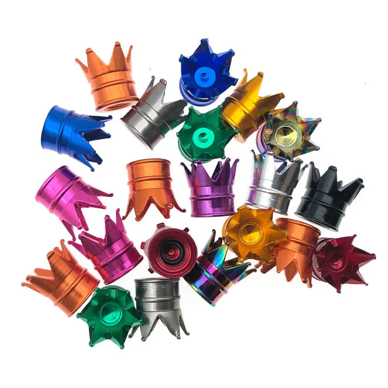 14PCS Creative Crown Aluminum Car Wheel Tyre Tire