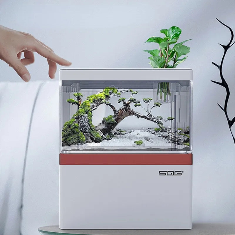 mini fish tank Self circulating fish tank with