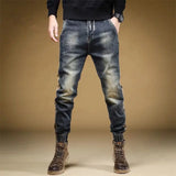 Trousers with Print Stretch Male Cowboy Pants Elastic