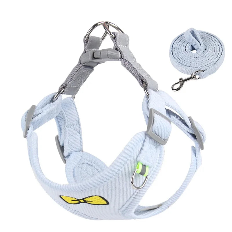 Dog Harness Dog Leash Reflective Puppy Harness Collar