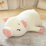 40/50/60/80cm Squish Pig Stuffed Doll Lying Plush Piggy