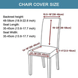 1/2/4/6 PCS Waterproof Jacquard Chair Cover Stretch Dining