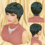 Straight Human Hair Wigs Short Bob Wig With