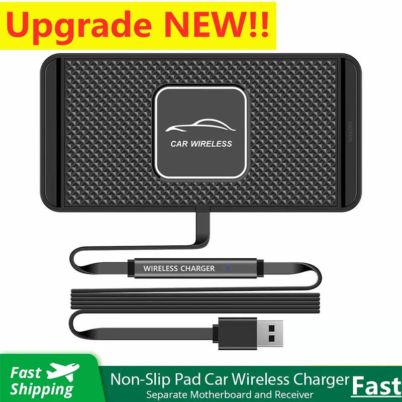 30W Wireless Charger Car Silicone Pad Stand for