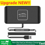 30W Wireless Charger Car Silicone Pad Stand for