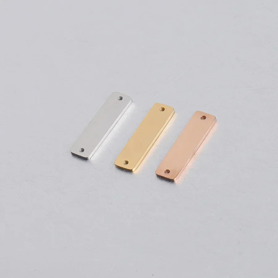 6*22mm Custom Clothing Metal Tag Bag Metal Tag