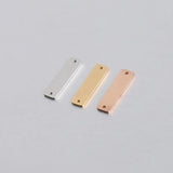6*22mm Custom Clothing Metal Tag Bag Metal Tag