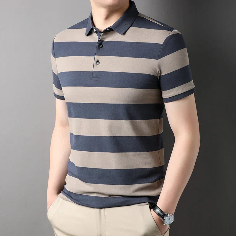 Summer Men's Polo Shirts With Short Sleeve Business