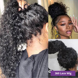 360 Curly Human Hair Wigs For Black Women