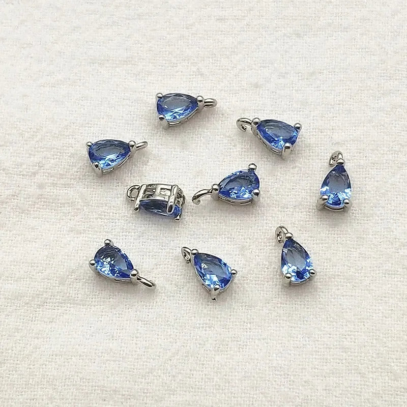 New Arrival! 8x5mm 100pcs Crystal Micro inlay Drop