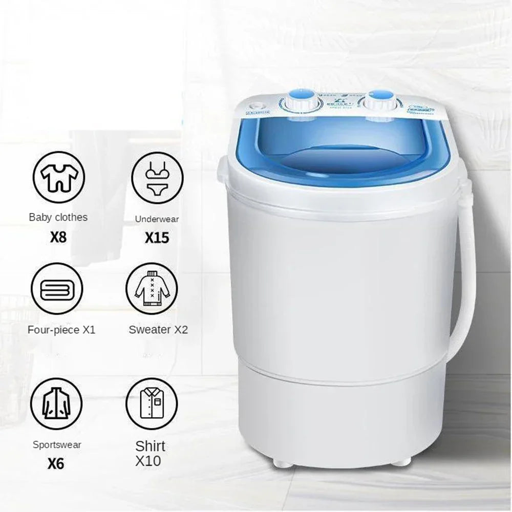 Large Portable Washing Machine with Dryer Bucket for