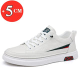 2024 Spring Men's Elevator Shoes Men Loafers White