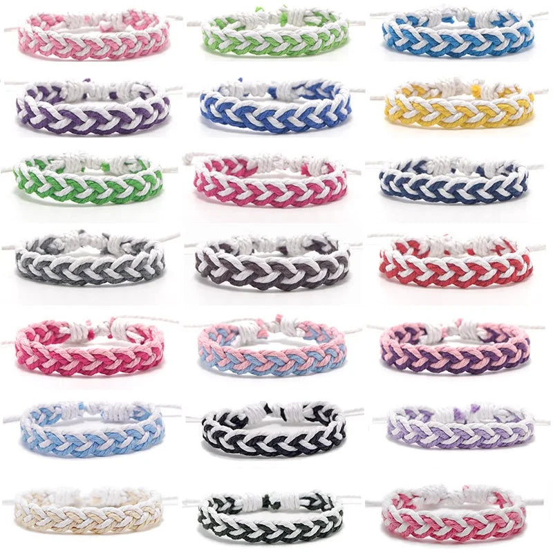 Ethnic Thread Bracelet Retro Handmade Boho Multicolor Braided