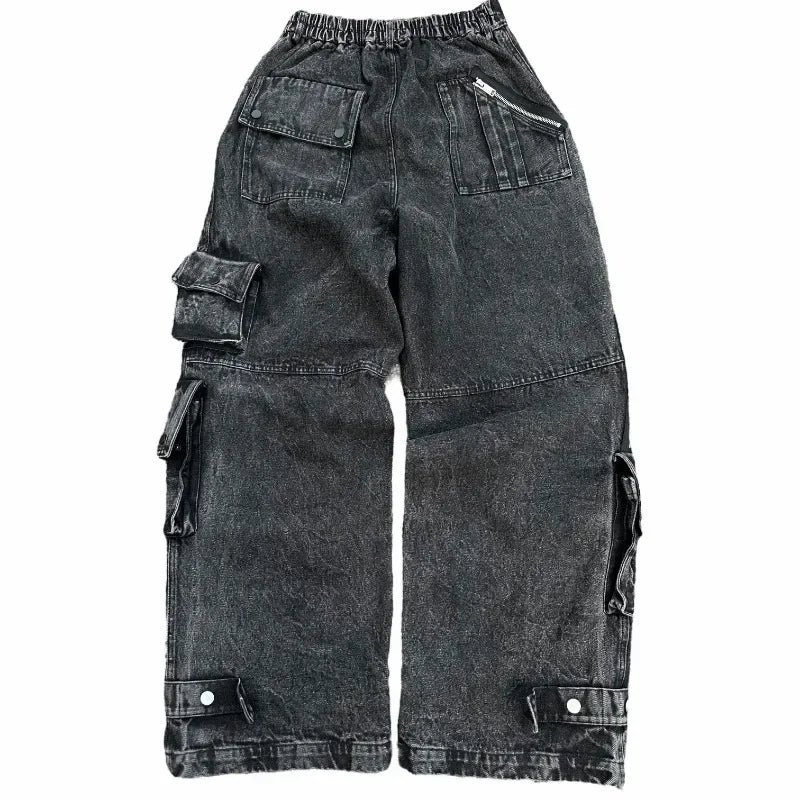 Y2K Fashion Baggy Jeans Denim Cargo Pants Womens