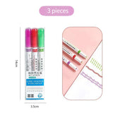 1/6Pcs/set Kawaii Flowers Line Shaped Highlighter Pens Roller