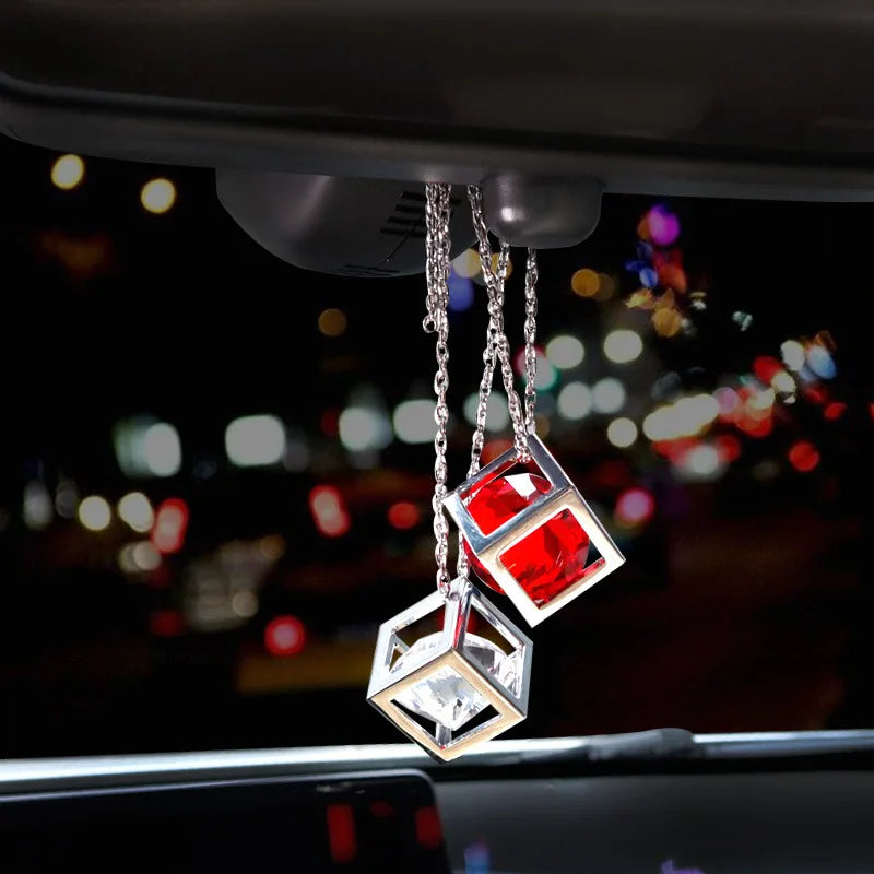 Car Ornaments Pendant Creative Crystal Bling Diamond Decoration