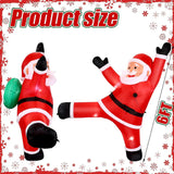 FT Tall Christmas Inflatable Hanging Santa Santa Gift