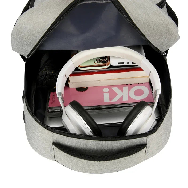 Business Computer Backpack with USB Charging Port Men's