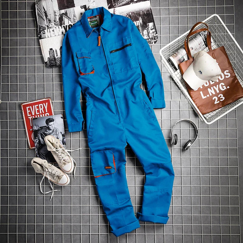 Work Overall Uniforms Factory Worker Coverall Welding Suit