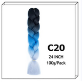 24Inch Synthetic Long Jumbo Ombre Braiding Hair For