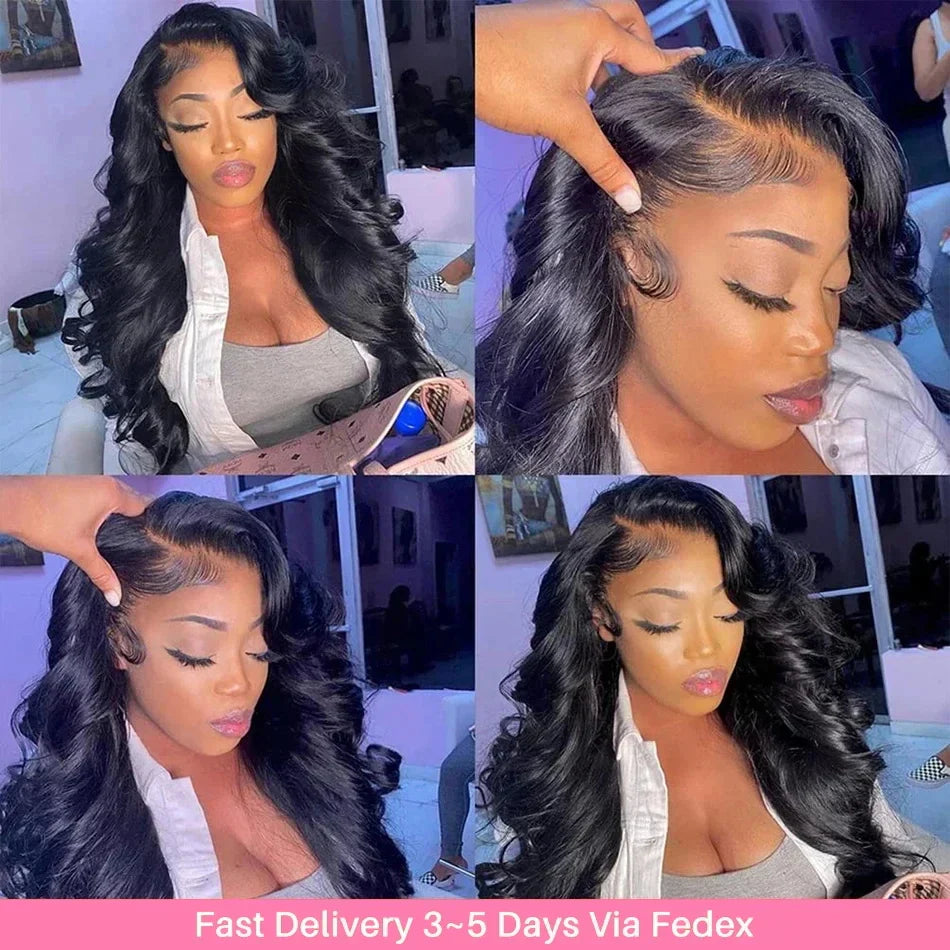 13x6 Hd Transparent Body Wave Lace Front Wig