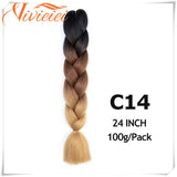 6 Pcs 24" Jumbo Synthetic Braids Hair Extensions