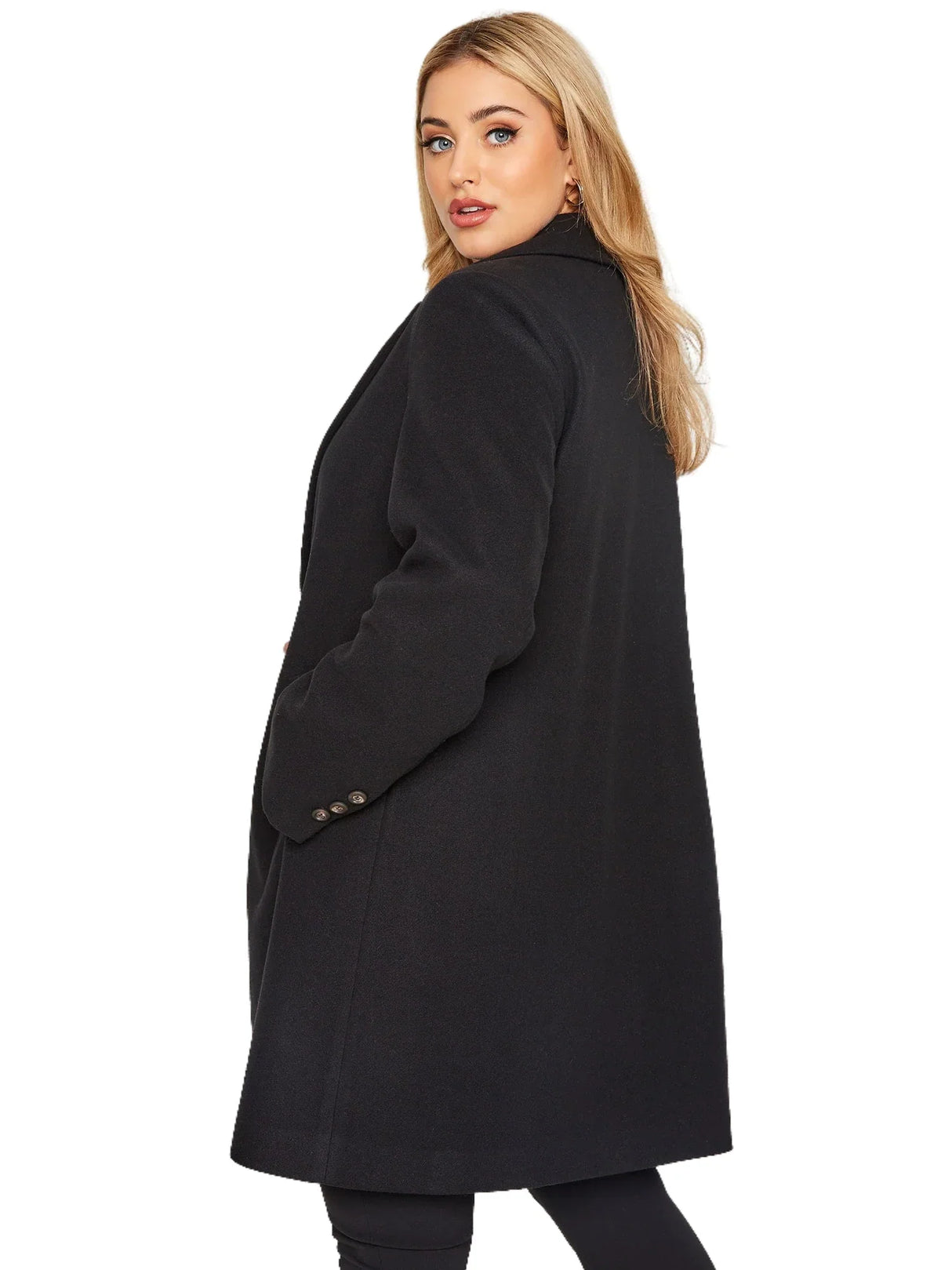 Plus Size Elegant Autumn Winter Trench Coat Women