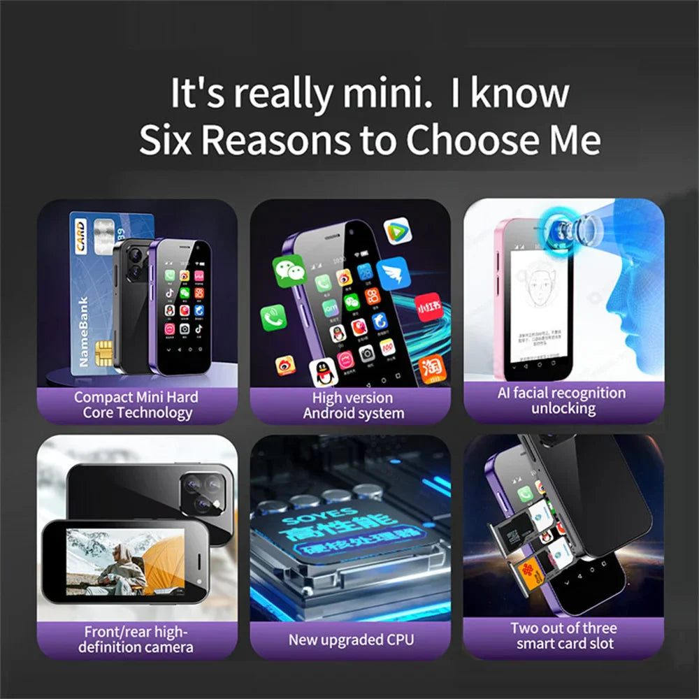 SOYES XS14 Pro Mini Smartphone 3.0Inch 4G LTE