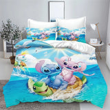 Stitch Bedding Set Cute Printed Cartoon Quilt Cover