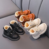 Cozy Plush Lining Children Snow Boots Anti-skid Soft
