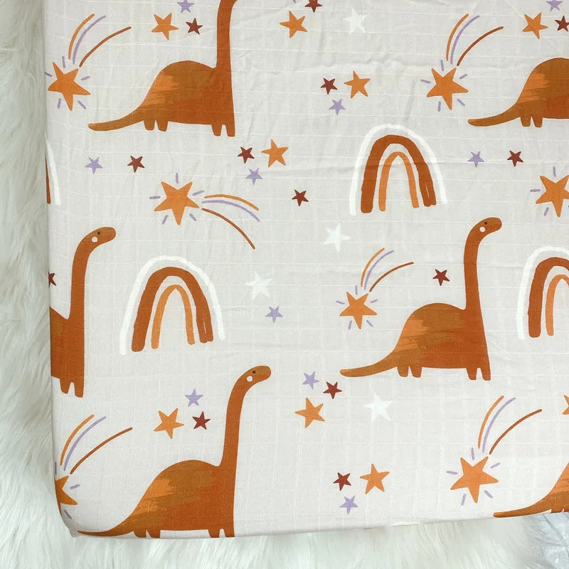 Bamboo Cotton Baby Bed Sheet Crib Newborn Bedding