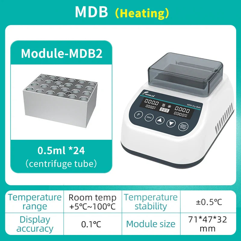 JOANLAB Portable Mini Thermostatic Dry Bath Incubator Lab