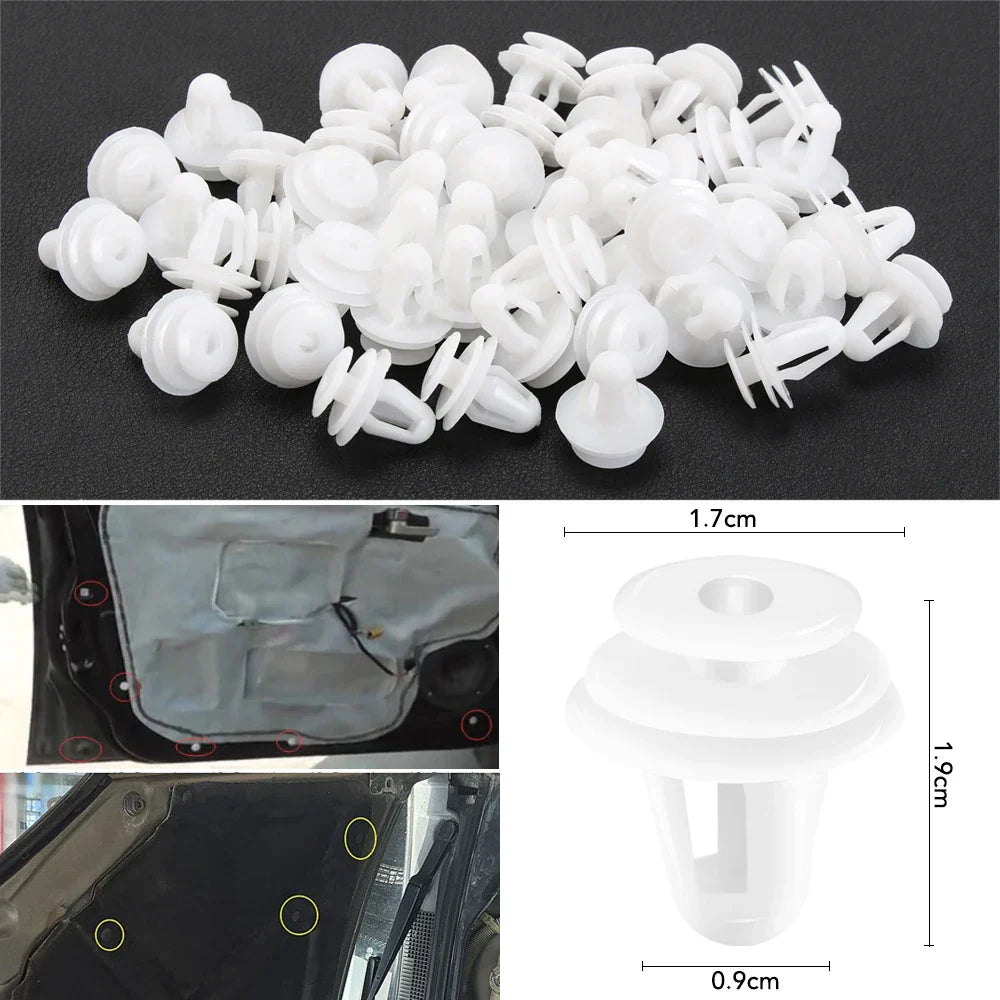 50PCS Universal Auto Door Panel Clips Fixing Fastener