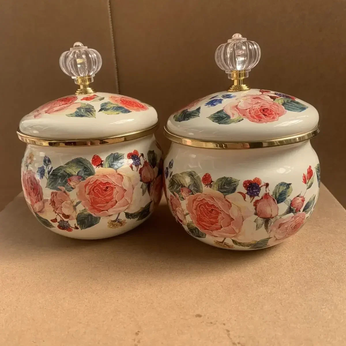 Enamel Enamel Sugar Jar Salt Jar Seasoning Container