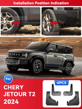 Car Fender Mud Flaps For CHERY JETOUR T2