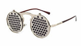 Metallic Retro Punk Steam Flap Vintage Sunglasses Personality