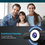 Webcam 1080P 60FPS Streaming Autofocus HD Web Camera