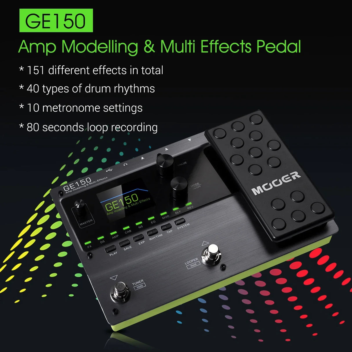 GE150 Guitar Pedal Amp Guitar Multi Effects Pedal