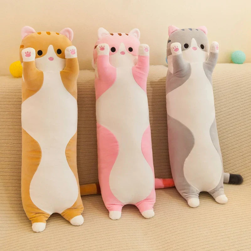 50-130CM Plush Toys Cute Animal Cat Creative Long