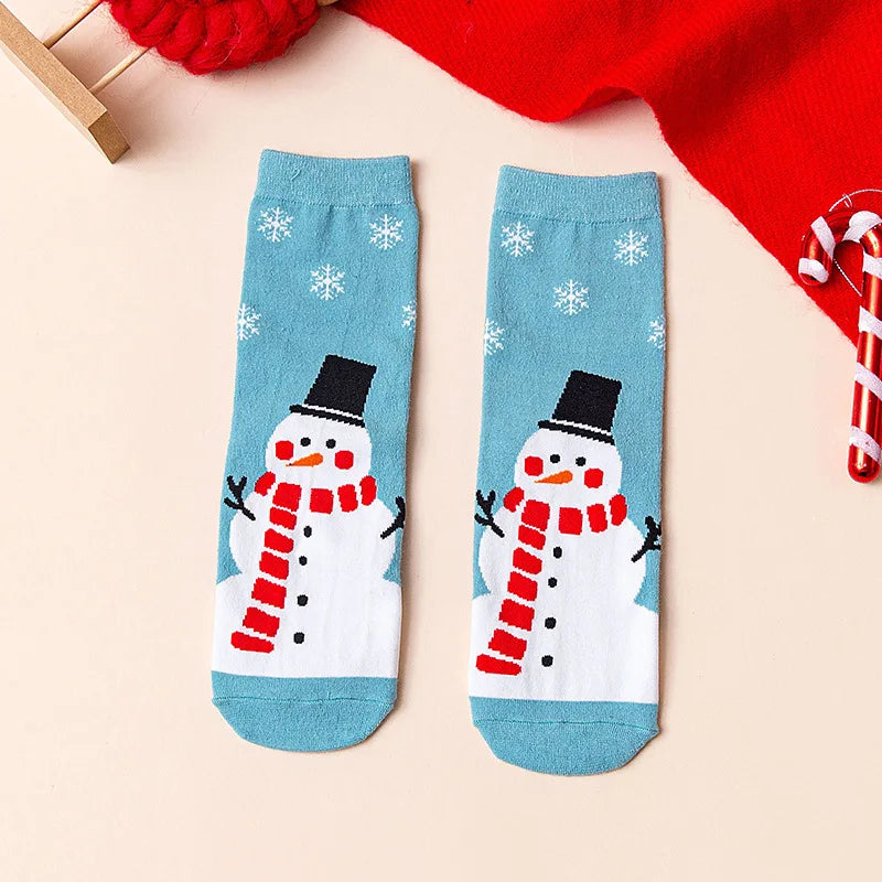 4 Pairs/Lot Children Girls Socks Christmas Socks For