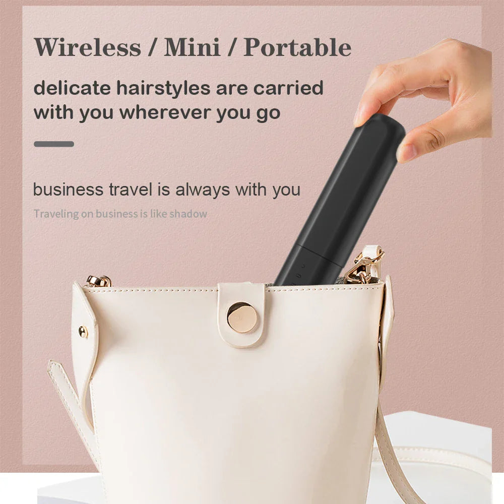 Cordless Beard Straightener for Men Hair Straightener Brush