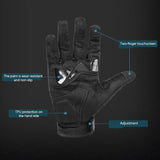 Motorcycle Riding Gloves Men Winter Touch Screen Snowmobile Gloves Men Motorcycle Riding Mittens Cold Weather Gear For Driving C