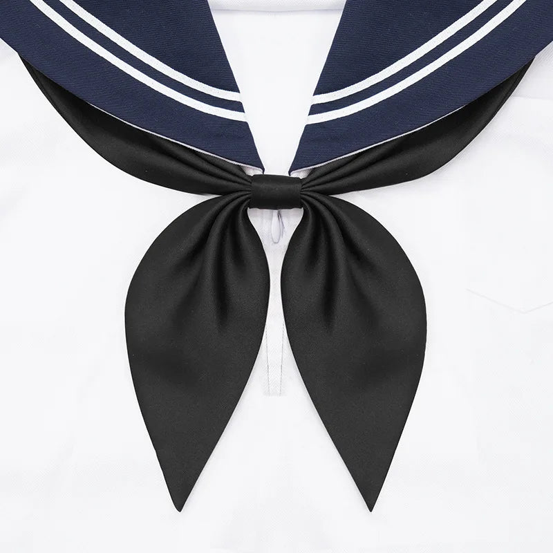 Japanese School Girl Cosplay Anime Sailor Suit Bow