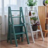 Indoor Climbing High Stools Kitchen Solid Wood Bold