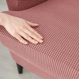 Polar Fleece Wing Chair Cover Stretch Wingback Sofa