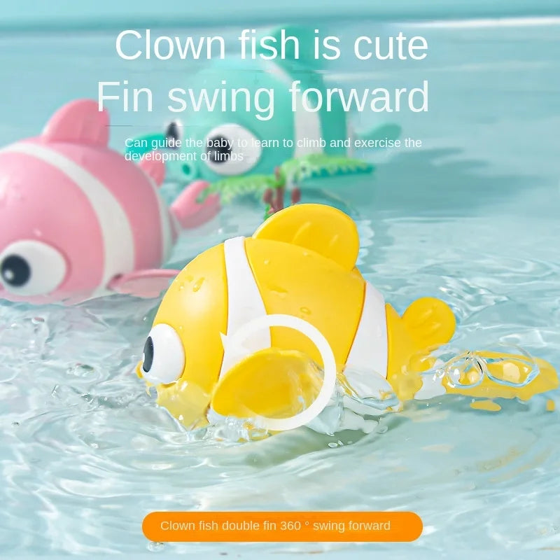 Baby Bath Toys Cute Swimming Fish Cartoon Animal